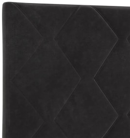 LED Fejtámla Gyémánt Blokkok Dizájn Fekete 160 cm Velvet