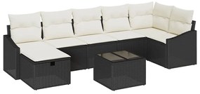 vidaXL Kanapé Szett párnával 7 pcs polirattan