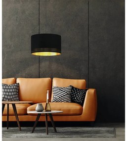 Fekete függőlámpa textil búrával ø 38 cm ESTEPERRA – EGLO