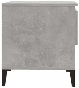 betonszürke szerelt fa dohányzóasztal 50 x 46 x 50 cm