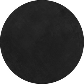 vidaXL HUARTE fekete rövid szálú puha és mosható szőnyeg Ø 80 cm