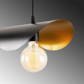 Fekete-bronzszínű függőlámpa fém búrával Sivani – Opviq lights