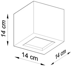 Sollux SL.0872 - Fali lámpa LEO 1xE27/60W/230V fekete