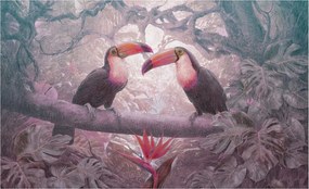 Flizelina fotótapéta Nappaliba és Hálószobába Egzotikus pár 416x254