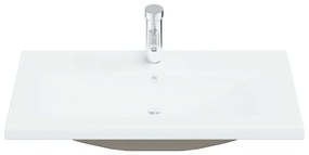 Mosdószekrény tárolóval Musta tammi 80 x 39 x 62 cm Faanyag