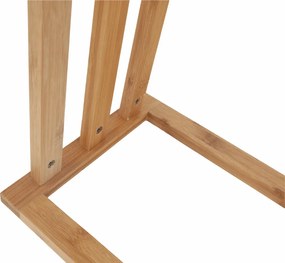 Törülközőtartó, bambusz/fehér, KOMO NEW