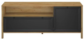 TV szekrény Bruselas (tarany craft (tölgy + fekete). 1116786