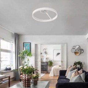 LED Dimmelhető felületre szerelhető csillár LED/86W/230V 3000-6500K fehér + távirányítás