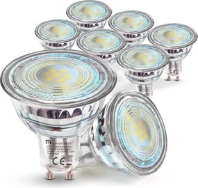 6 db GU10 Led lámpa PAR16 4,5W=50W 2700K 345lm meleg fehér