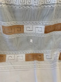 Kész függöny barna görög mintával 300x180 cm