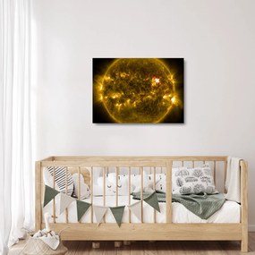 Üvegkép - A Nap felszíne napkitörésekkel (70x50 cm)