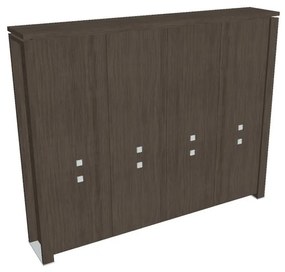 Verno+ magas szekrény 260 x 46 x 210 cm, antracit tölgy