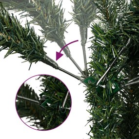 zöld csuklópántos műkarácsonyfa állvánnyal 120 cm
