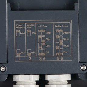 Kanlux 38790 - LED Kültéri lámpa érzékelővel BENO 12/18W/230V 3000/3500/4000K IP65 antracit