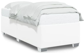 fehér műbőr ágykeret 90x190 cm