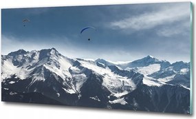 Fotótapéta üvegfalra Zöld dombok 125x50