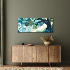 Kép – Az életfa zöld lombkoronája (120x50 cm)