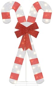 meleg fehér karácsonyi dekoráció Candy Cane 50 LED