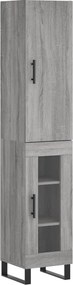 vidaXL szürke sonoma szerelt fa magasszekrény 34,5 x 34 x 180 cm