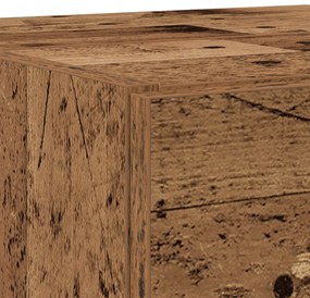 mosdószekrény régi fa 78x37x59 cm újrahasznosított fa