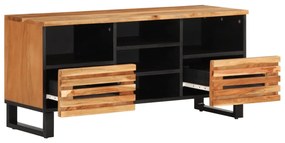 tömör akácfa TV-szekrény 100 x 34 x 46 cm