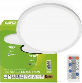 Mennyezeti lámpa Led plafon 18W IP54 3CCT Mozgásérzékelő