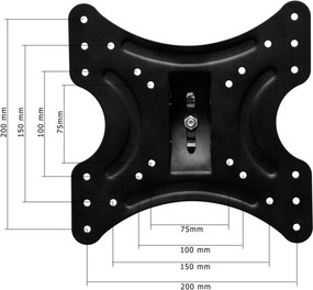 MOUNTY Fali konzol LCD TV-re 37"-ig