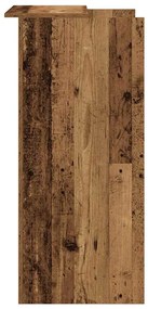 recepciós pult antik fa 55x50x103,5 cm szerelt fa