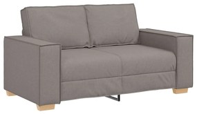 3 darabos kanapé szett párnákkal, taupe szövet