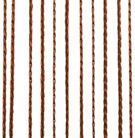 2 db barna zsinórfüggöny 100 x 250 cm