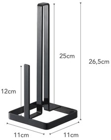 Tower fekete papírtörlő tartó - YAMAZAKI