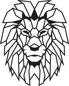 Lion fém fali dekoráció, 40×50 cm