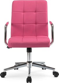 Forgószék ifjúsági rózsaszín ökobőr. ASTRO