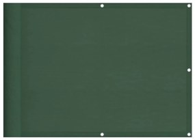 sötétzöld 100% oxford poliészter erkélyparaván 75 x 800 cm