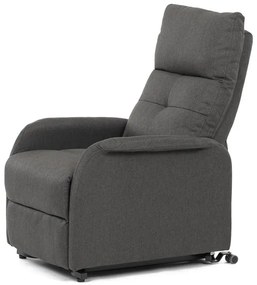 Elektromos vezérlésű szürke szövet dönthető fotel. TV-5482 GREY2