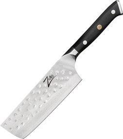 Zelite Infinity by Klarstein Alpha-Royal Japanese Series, 6" nakiri szakácskés, damaszkuszi acél