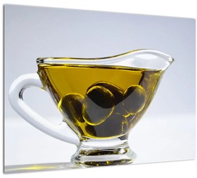 Kép az olívaolajról (üvegen) (70x50 cm)