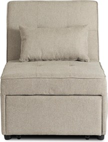 Dönthető, alvófunkciós fotel iberis 67 cm bézs, fotel