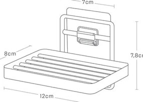 Fehér öntapadós fém szappantartó Film Hook – YAMAZAKI