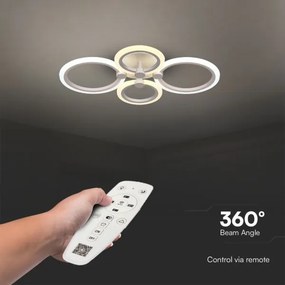 LED Dimmelhető felületre szerelhető csillár LED/45W/230V 3000-6500K + távirányító