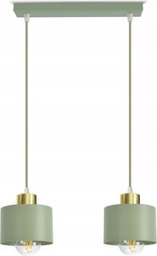 Függő mennyezeti lámpa állítható dupla 486-BZ2 zsálya arany Led