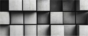 Fotótapéta Flizelina Fali Prémium 3D Geometrikus kockák 250x104 Ragasztó