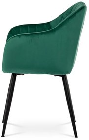 Zöld Bársony Étkezőszék. PIKA GRN4