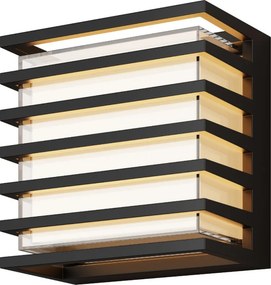 MAYTONI O020WL-L10B3K DOWNING STREET Modern Kültéri Fali Lámpa Fekete LED IP44