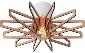 Lucide Lucide 77184/45/31 - Mennyezeti lámpa ZIDANE 1xE27/15W/230V fehér/barna LC3719