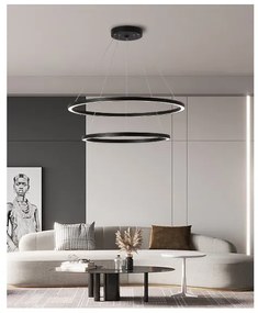 Immax NEO 07158-B80-60 - LED Dimmelhető csillár FINO LED/93W/230V Tuya fekete + távirányító