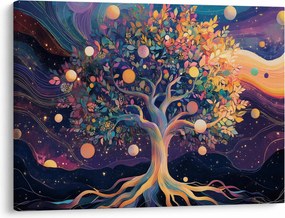 Kép – Lila fa tele energiával (70x50 cm)