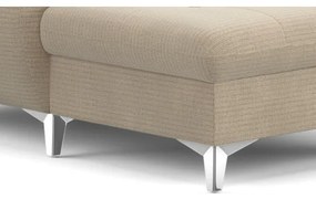 CATANIA jobb oldali U-alakú sarokkanapé tárolóval, bézs