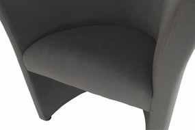 Klub fotel, szürke anyag, CUBA