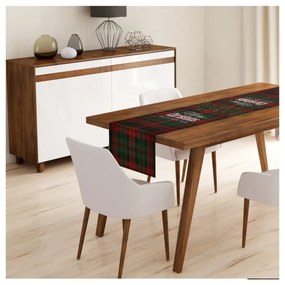Tartan Christmas 4 db karácsonyi párnahuzat és asztali futó szett - Minimalist Cushion Covers